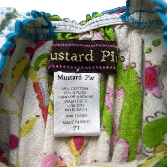 Mustard Pie Sleeveless Ruffle Dress Size 2T - Picture 3 of 5